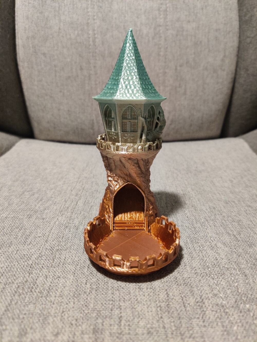 Tiny Towers Fae Villa 5&1/2" Dungeons and Dragons Dice Tower w/ Stand